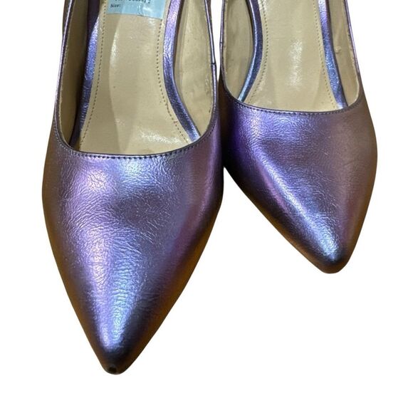 Nine West Trendz Pointy Toe Metallic Lilac Purple Pumps Heels - Picture 8 of 10